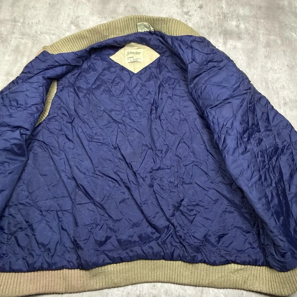 St John's Bay Men's 100% Cotton Corduroy Vest Size XL Outerwear Vintage Brown